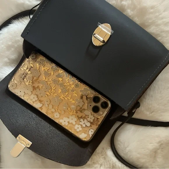 The Cambridge Satchel Company medium Push Lock Dapple Matte branded nickel gray - Picture 13 of 16